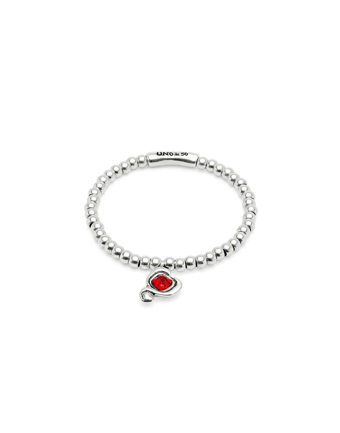 Sterling Silver Plated Ser Expresiva Red Bracelet PUL2514ROJMTL0 Unode50 Jewelry And Accessories
