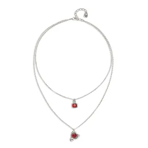 Sterling Silver Plated Ser Expresiva Red Pendant COL2002ROJMTL0U Unode50 Jewelry And Accessories