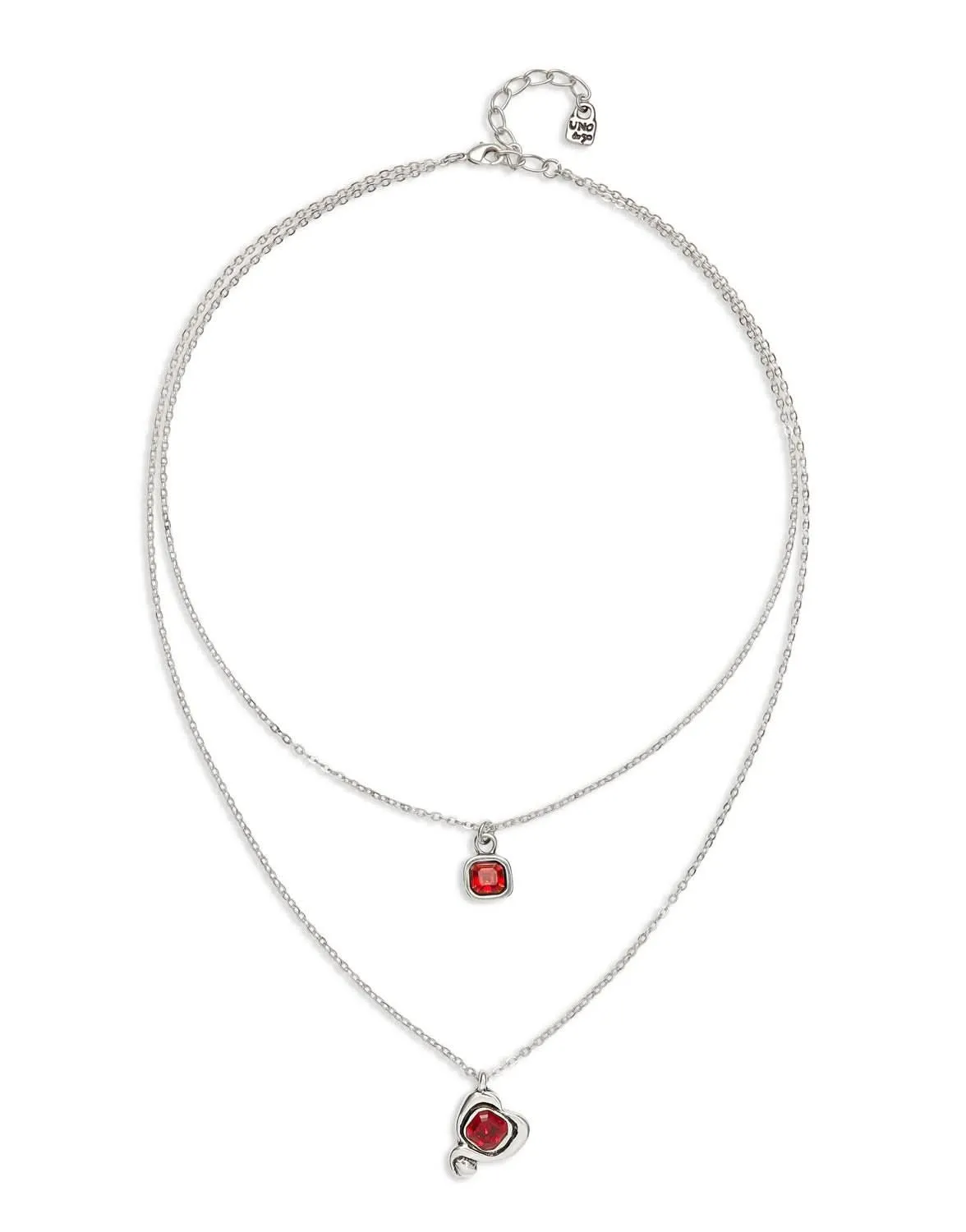 Sterling Silver Plated Ser Expresiva Red Pendant COL2002ROJMTL0U Unode50 Jewelry And Accessories