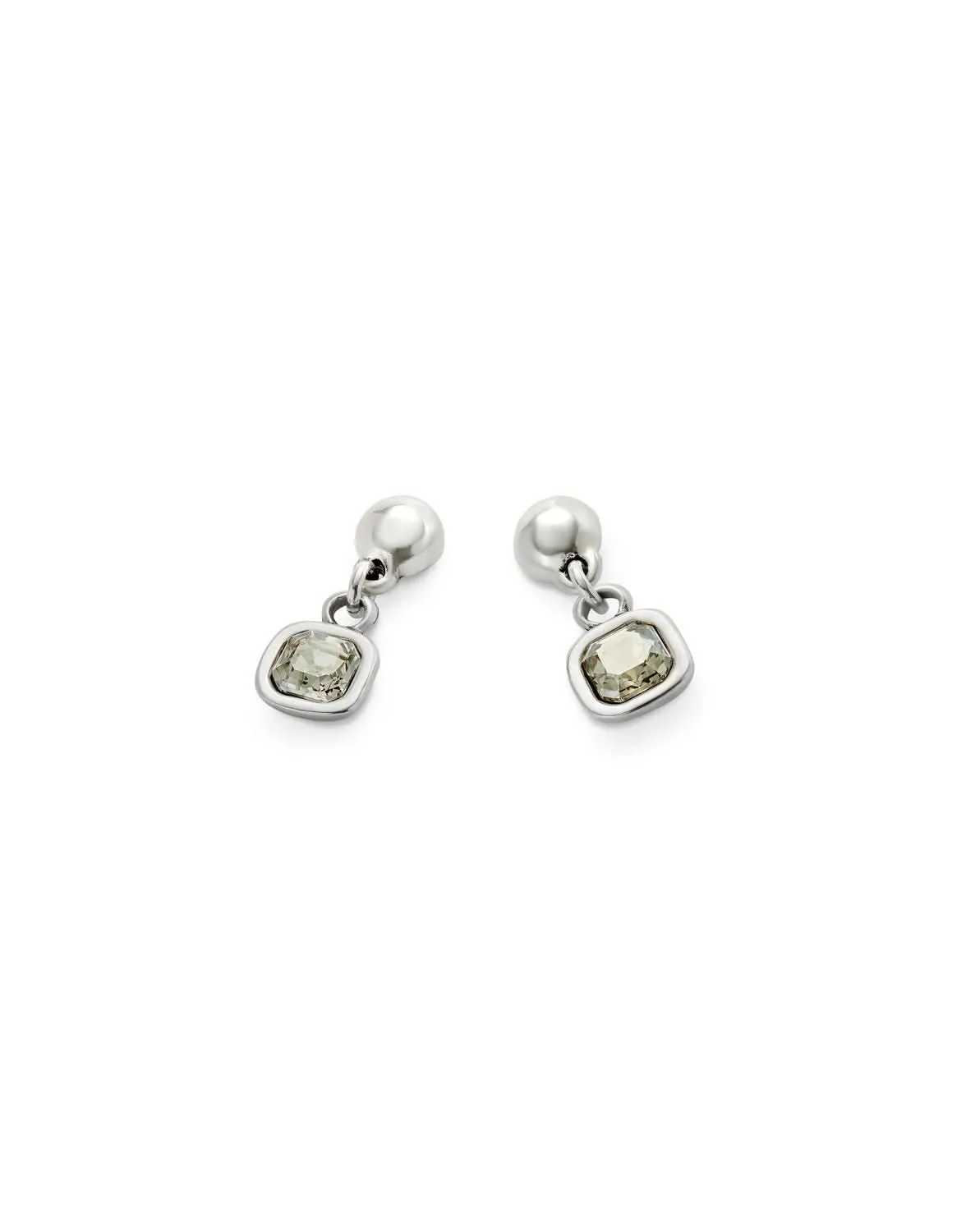 Sterling Silver Plated Ser Expresiva White Earrings PEN0998CRSMTL0U Unode50 Jewelry And Accessories