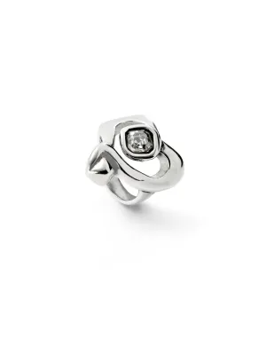 Sterling Silver Plated Ser Expresiva White Ring ANI0842CRSMTL Unode50 Jewelry And Accessories