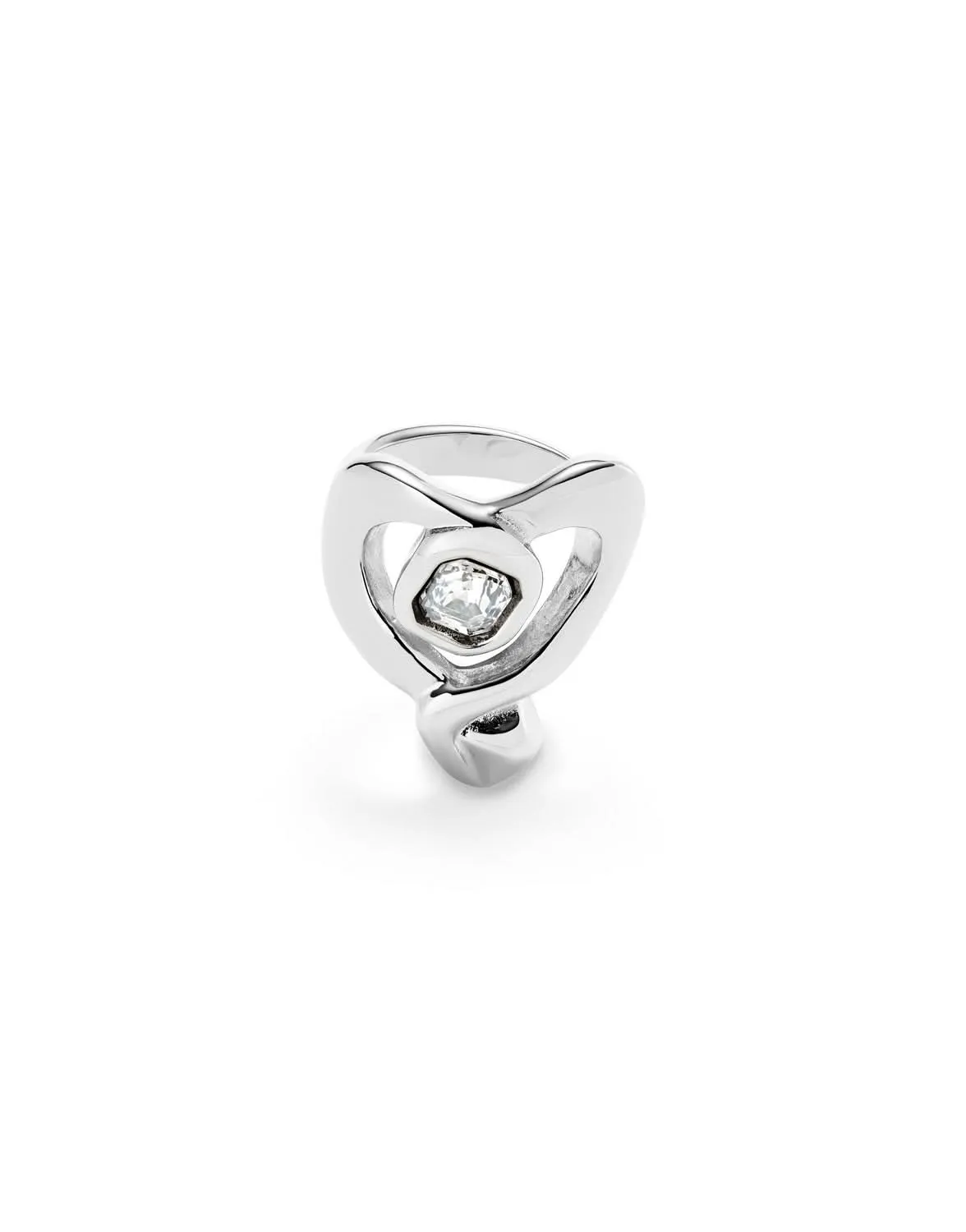 Sterling Silver Plated Ser Expresiva White Ring ANI0842CRSMTL Unode50 Jewelry And Accessories