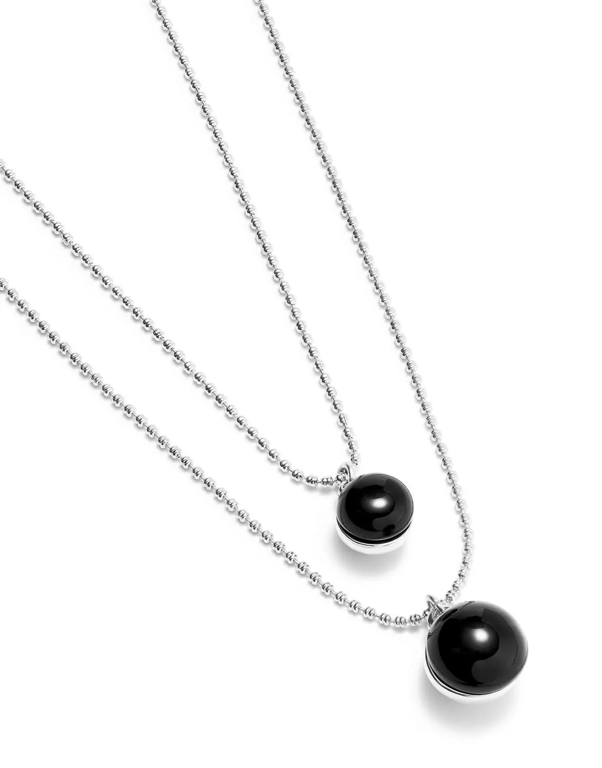 Sterling Silver Plated Ser Fascinante Black Pendant COL2003NGRMTL0U Unode50 Jewelry And Accessories