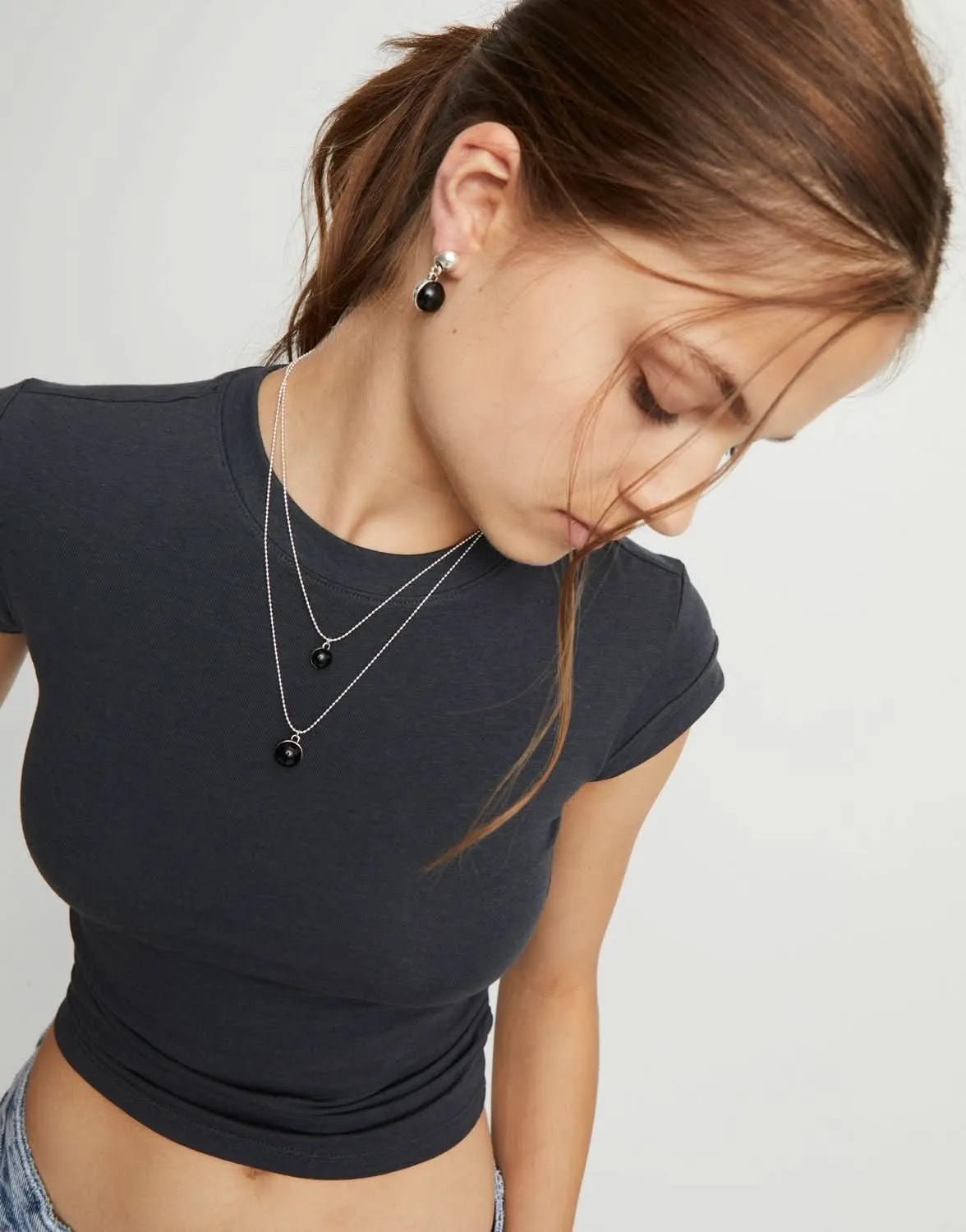 Sterling Silver Plated Ser Fascinante Black Pendant COL2003NGRMTL0U Unode50 Jewelry And Accessories