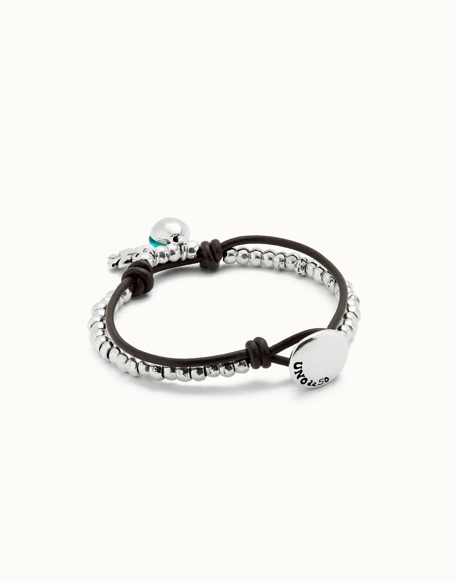 Sterling Silver Plated Ser Fascinante Green Bracelet PUL2529VRDMTL0 Unode50 Jewelry And Accessories