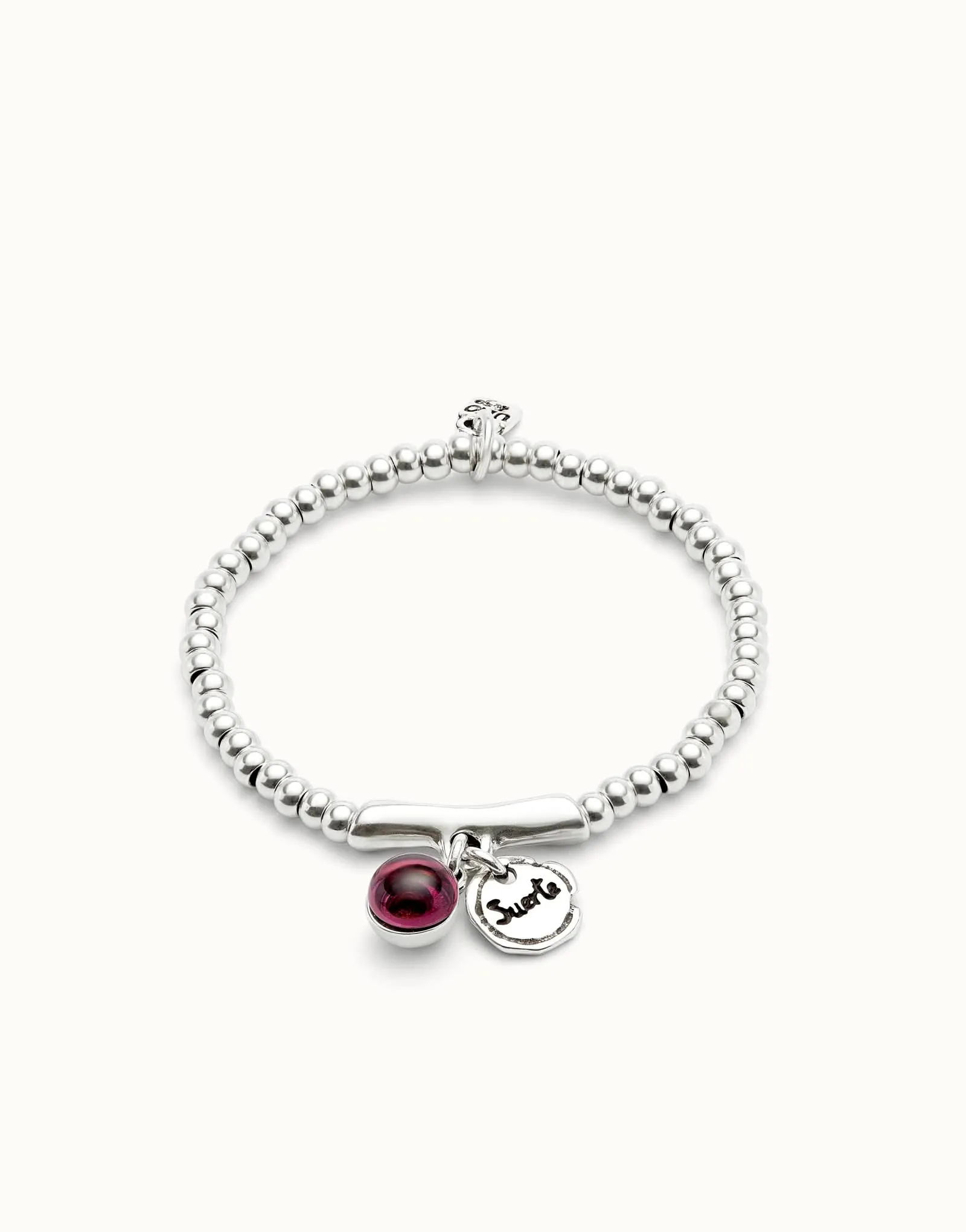 Sterling Silver Plated Ser Fascinante Purple Bracelet PUL2536MORMTL0 Unode50 Jewelry And Accessories