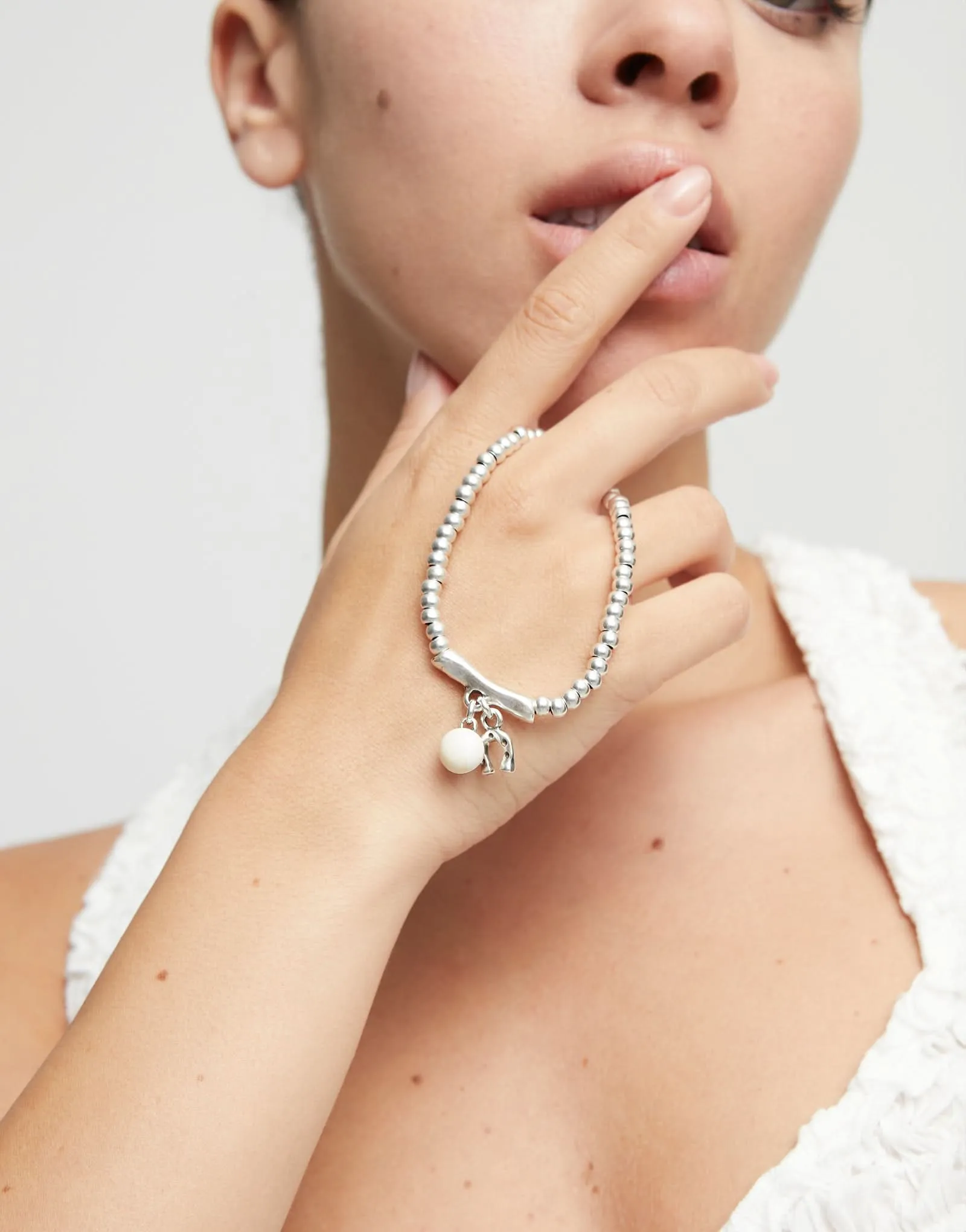 Sterling Silver Plated Ser Fascinante White Bracelet PUL2537MFLMTL0 Unode50 Jewelry And Accessories