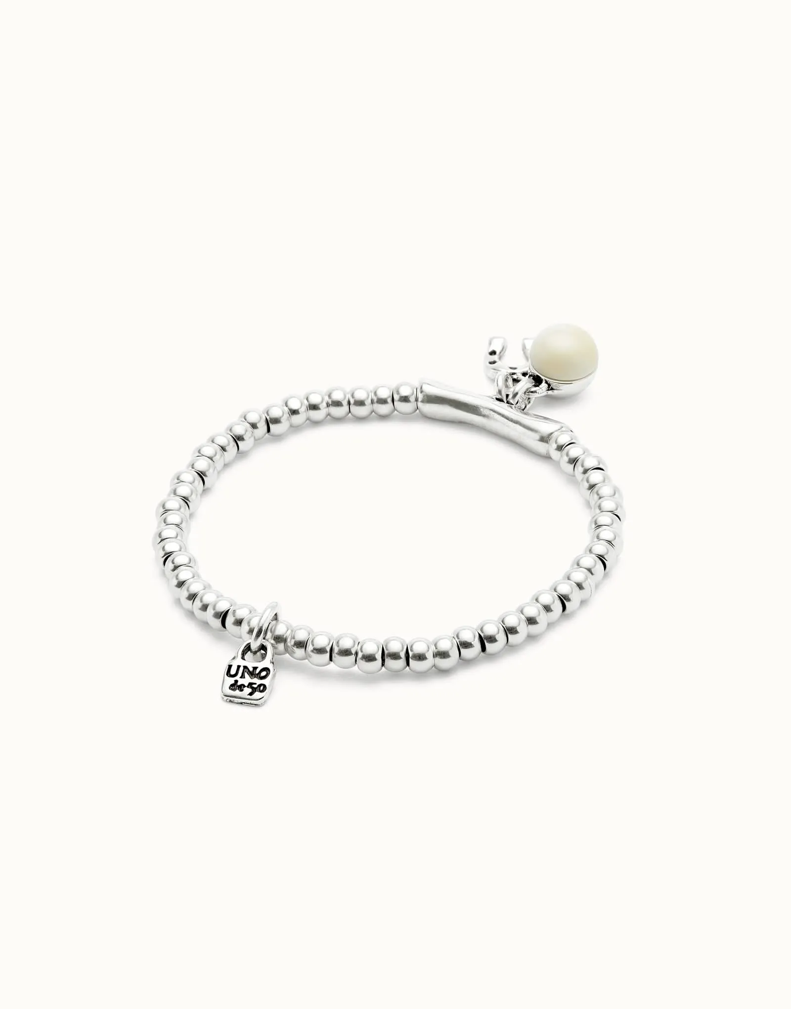 Sterling Silver Plated Ser Fascinante White Bracelet PUL2537MFLMTL0 Unode50 Jewelry And Accessories