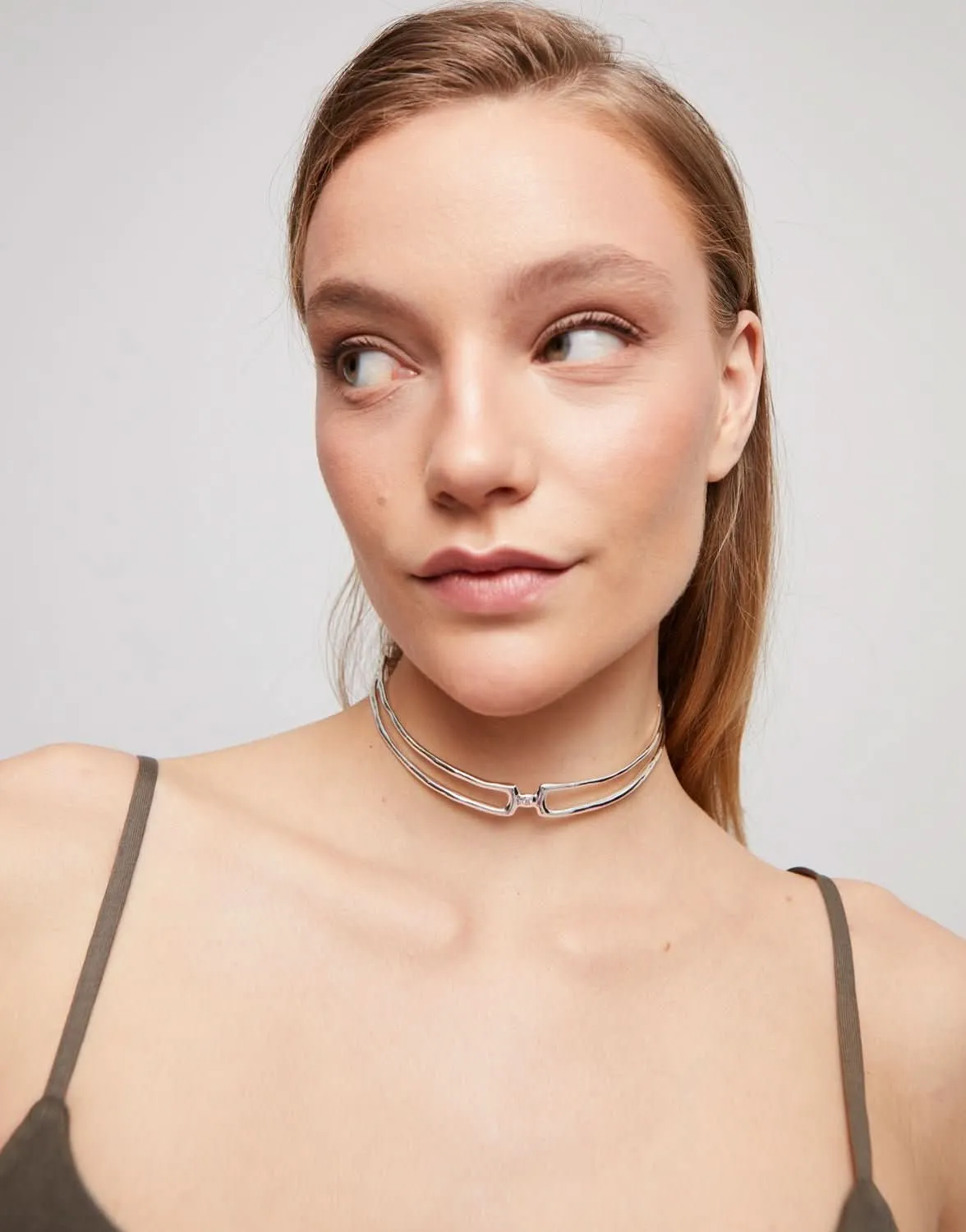 Sterling Silver Plated Ser Indomable White Necklace COL1935BLNMTL0U Unode50 Jewelry And Accessories