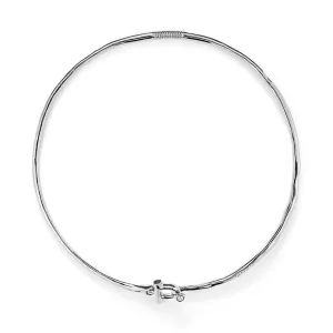 Sterling Silver Plated Ser Indomable White Necklace COL1938BLNMTL0 Unode50 Jewelry And Accessories