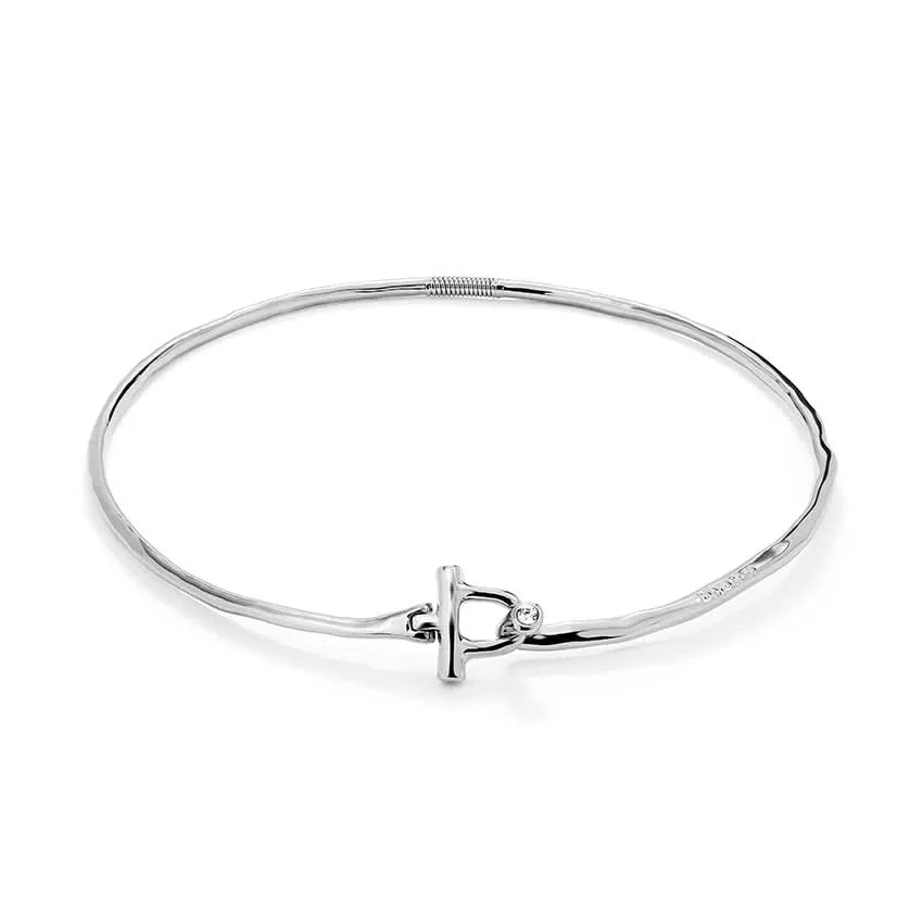 Sterling Silver Plated Ser Indomable White Necklace COL1938BLNMTL0 Unode50 Jewelry And Accessories