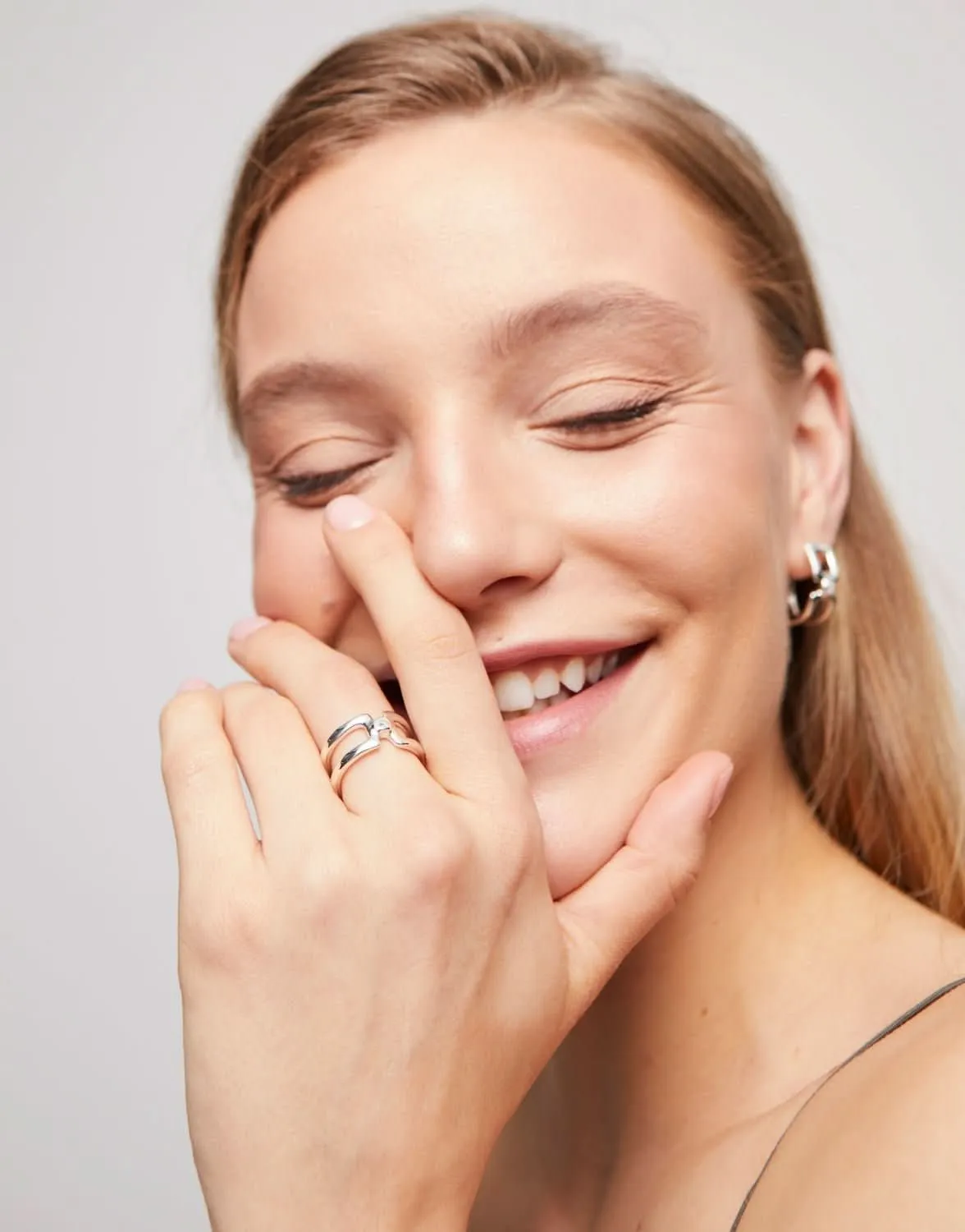 Sterling Silver Plated Ser Indomable White Ring ANI0816BLNMTL Unode50 Jewelry And Accessories
