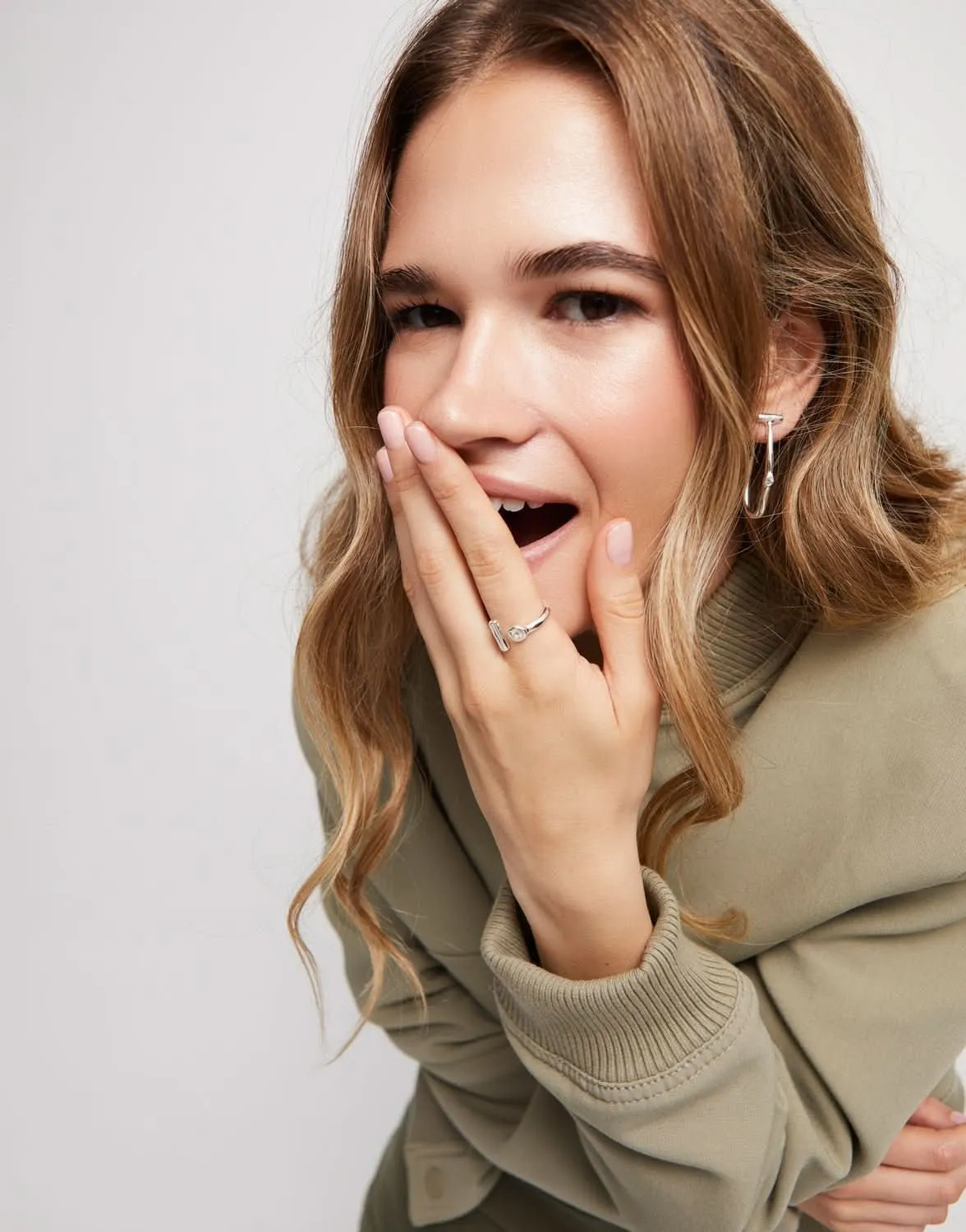 Sterling Silver Plated Ser Indomable White Ring ANI0817BLNMTL Unode50 Jewelry And Accessories