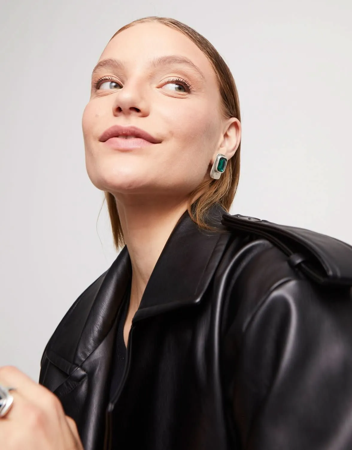 Sterling Silver Plated Ser Magnetica Green Earrings PEN0974VRDMTL0U Unode50 Jewelry And Accessories