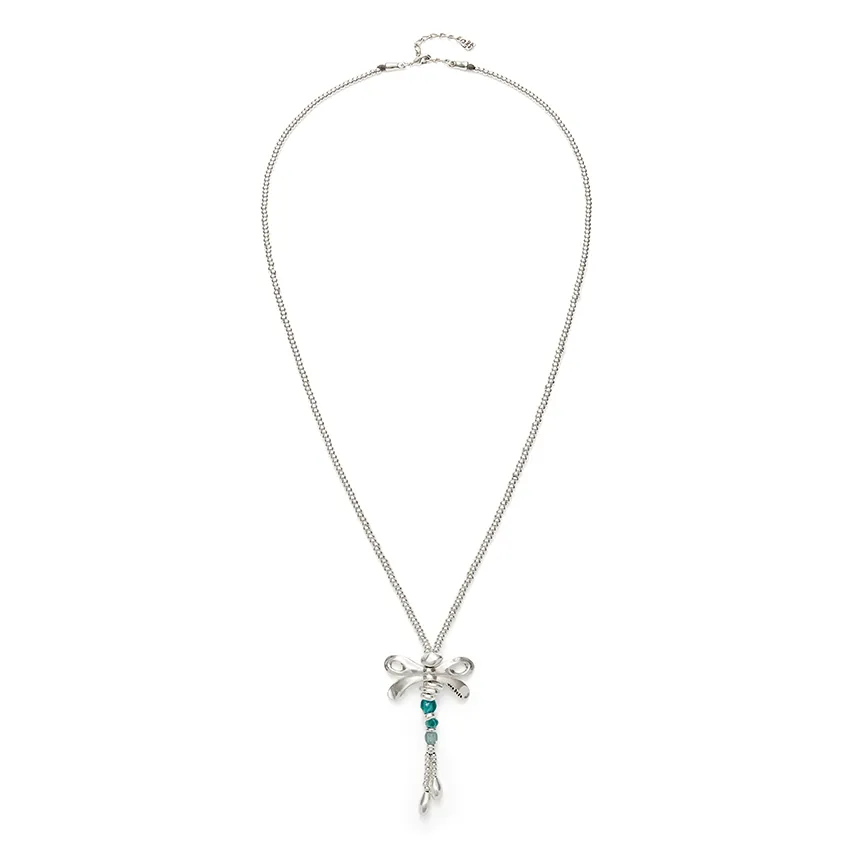 Sterling Silver Plated Ser Rebelde Green Necklace COL1963VRDMTL0U Unode50 Jewelry And Accessories