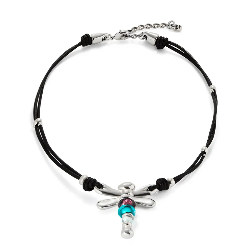 Sterling Silver Plated Ser Rebelde Multicoloured Necklace COL1959MCLMTL0U Unode50 Jewelry And Accessories