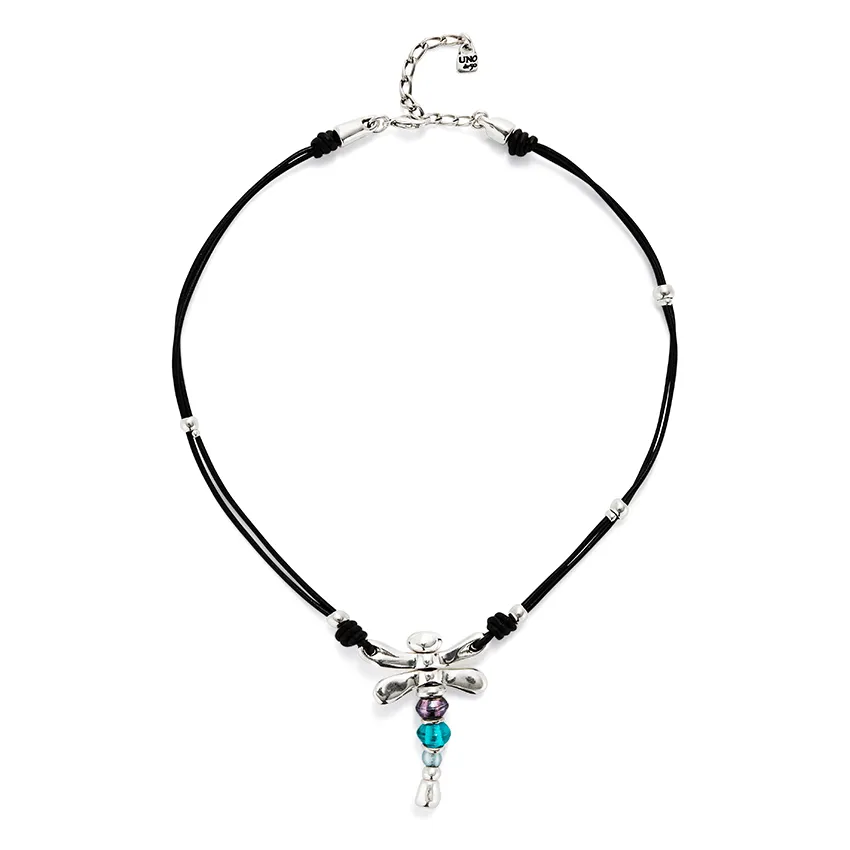 Sterling Silver Plated Ser Rebelde Multicoloured Necklace COL1959MCLMTL0U Unode50 Jewelry And Accessories