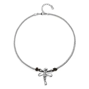 Sterling Silver Plated Ser Rebelde Silver Necklace COL1960MTL0000U Unode50 Jewelry And Accessories