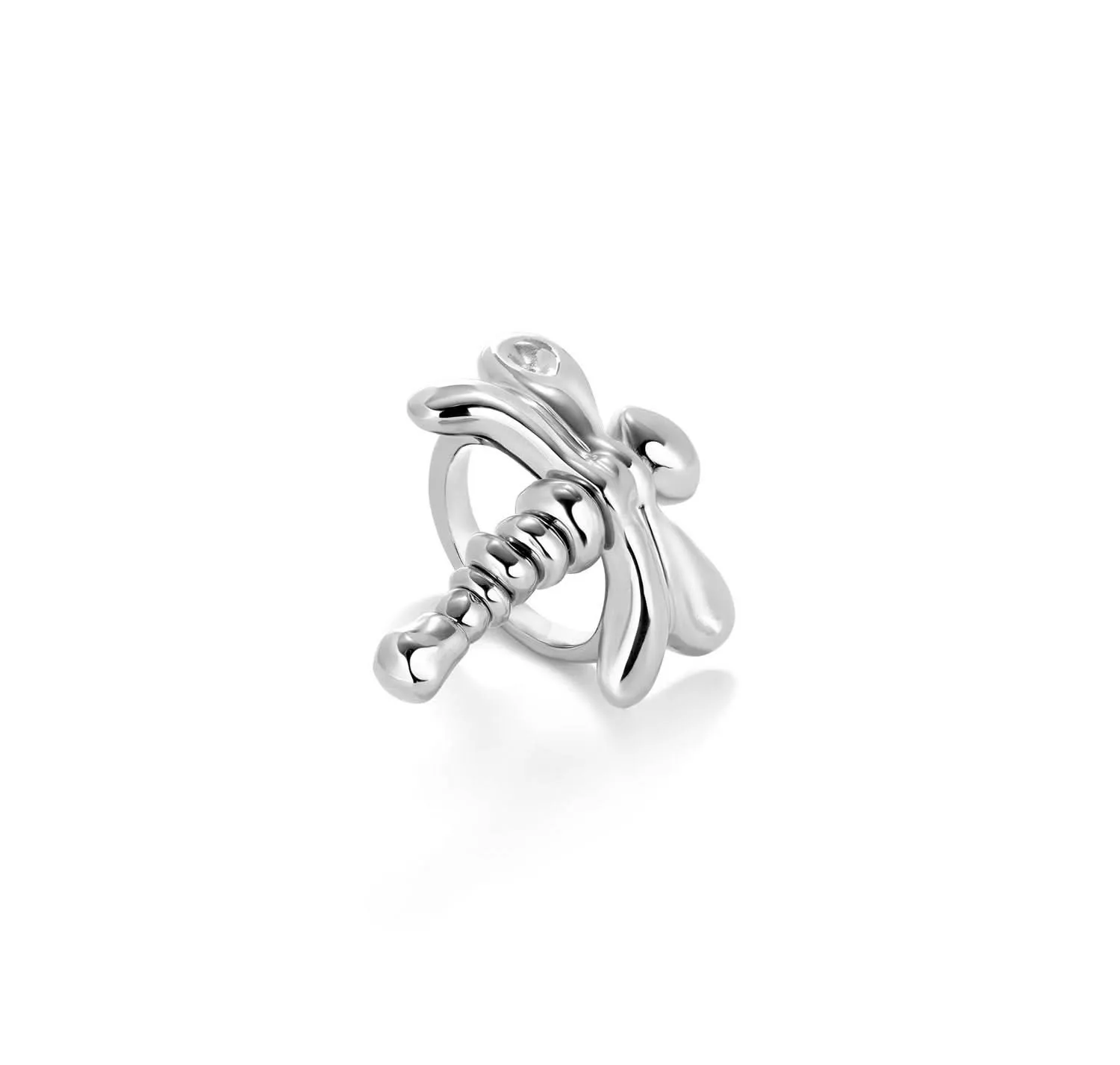 Sterling Silver Plated Ser Rebelde Silver Ring ANI0820MTL000 Unode50 Jewelry And Accessories