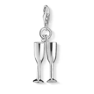 Sterling Silver Thomas Sabo Charm Club Champagne Flutes Sterling Silver	Jewelry