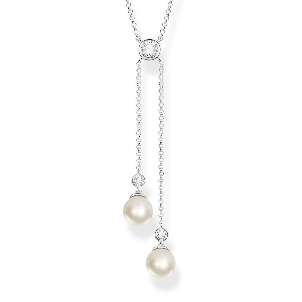Sterling Silver Thomas Sabo Freshwater Pearl Necklace Sterling Silver	Jewelry