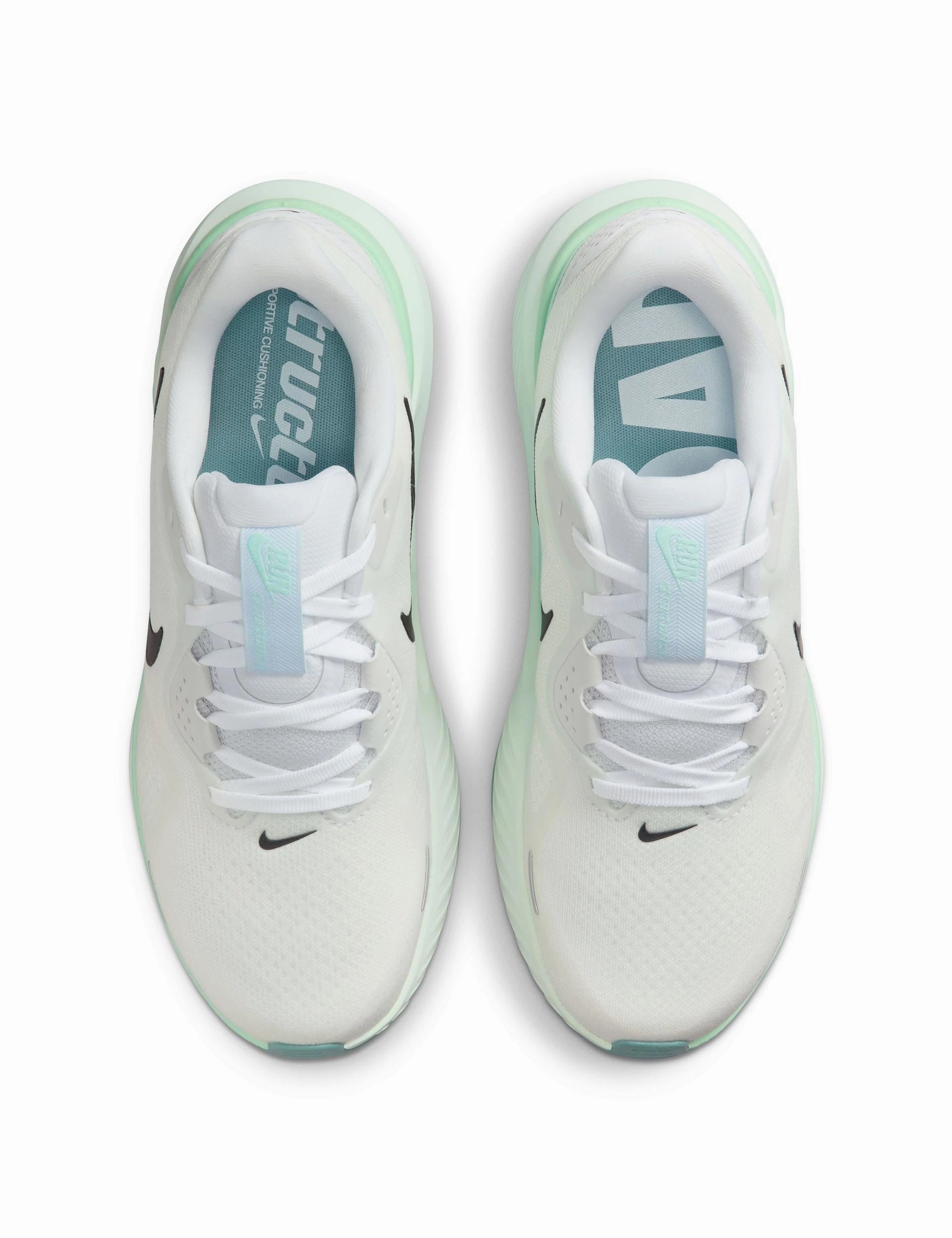 Structure 26 Shoes - White/Black/Barely Green/Mint Foam Nike women's stylish athletic footwear