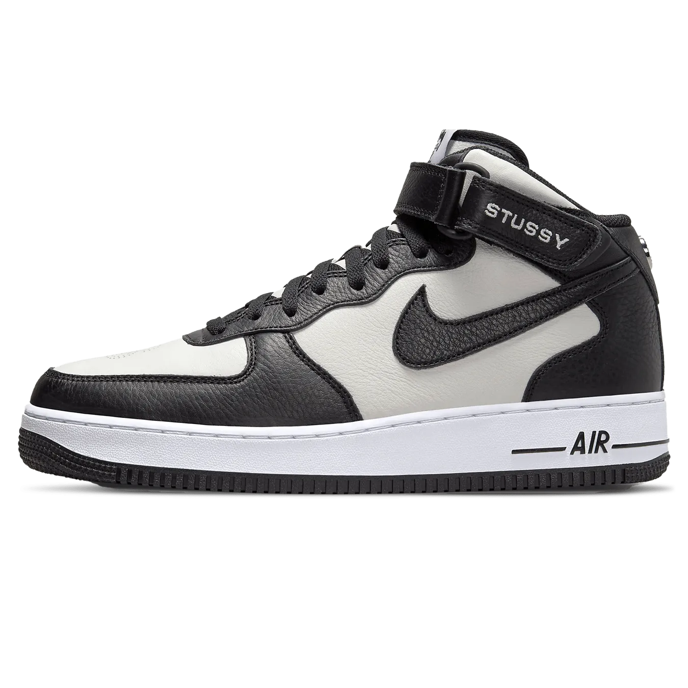 Stussy x Nike Air Force 1 Mid 'Black White' Nike Air Force 1 timeless sneakers for any outfit