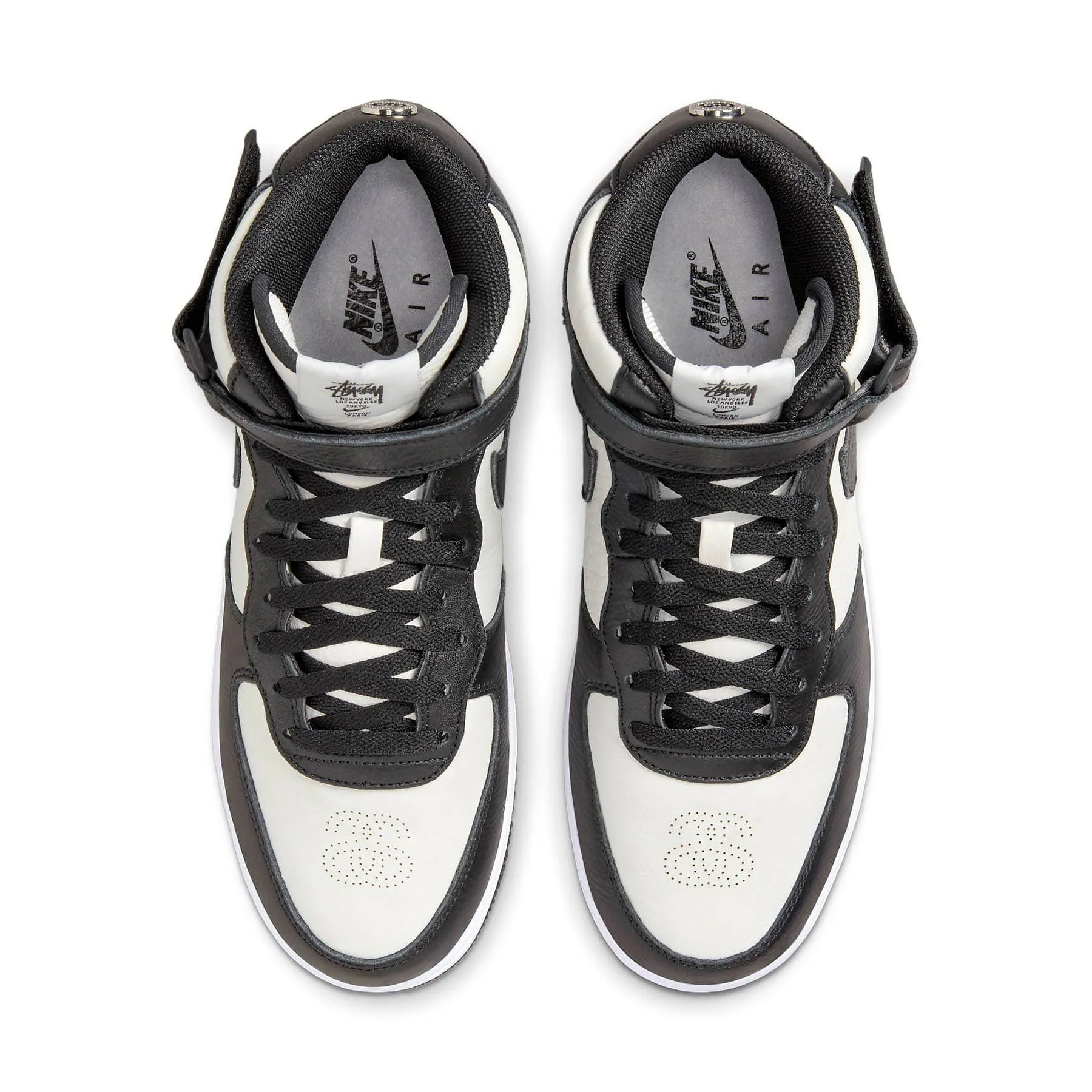 Stussy x Nike Air Force 1 Mid 'Black White' Nike Air Force 1 low-top sneakers