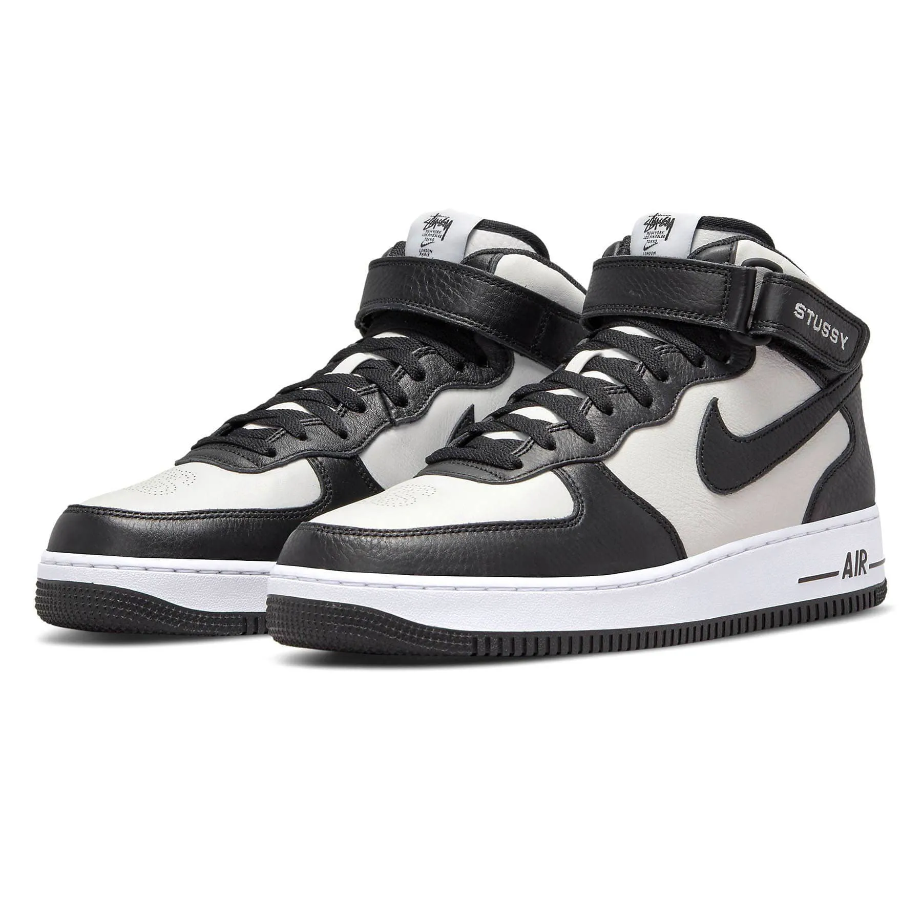Stussy x Nike Air Force 1 Mid 'Black White' Nike Air Force 1 low-top sneakers