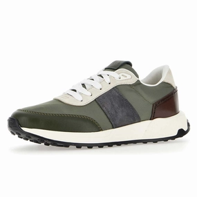 Suede and Leather Sneaker Tod leather dress shoes with Italian style