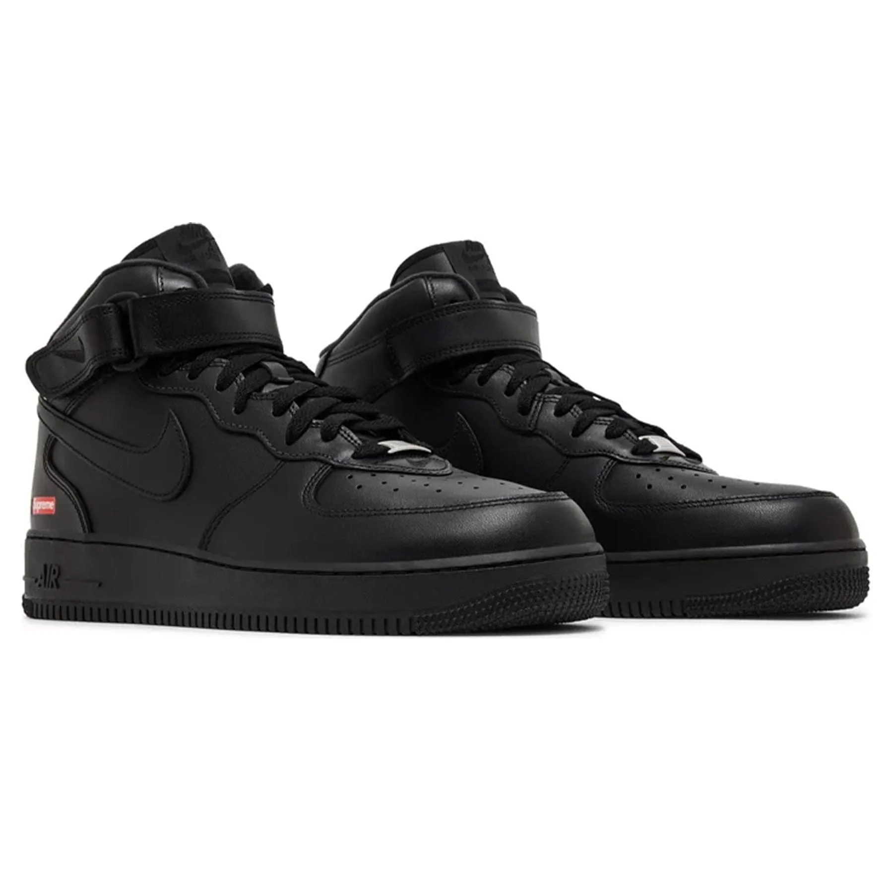 Supreme x Air Force 1 Mid 'Box Logo - Triple Black' Nike Air Force 1 low-top sneakers