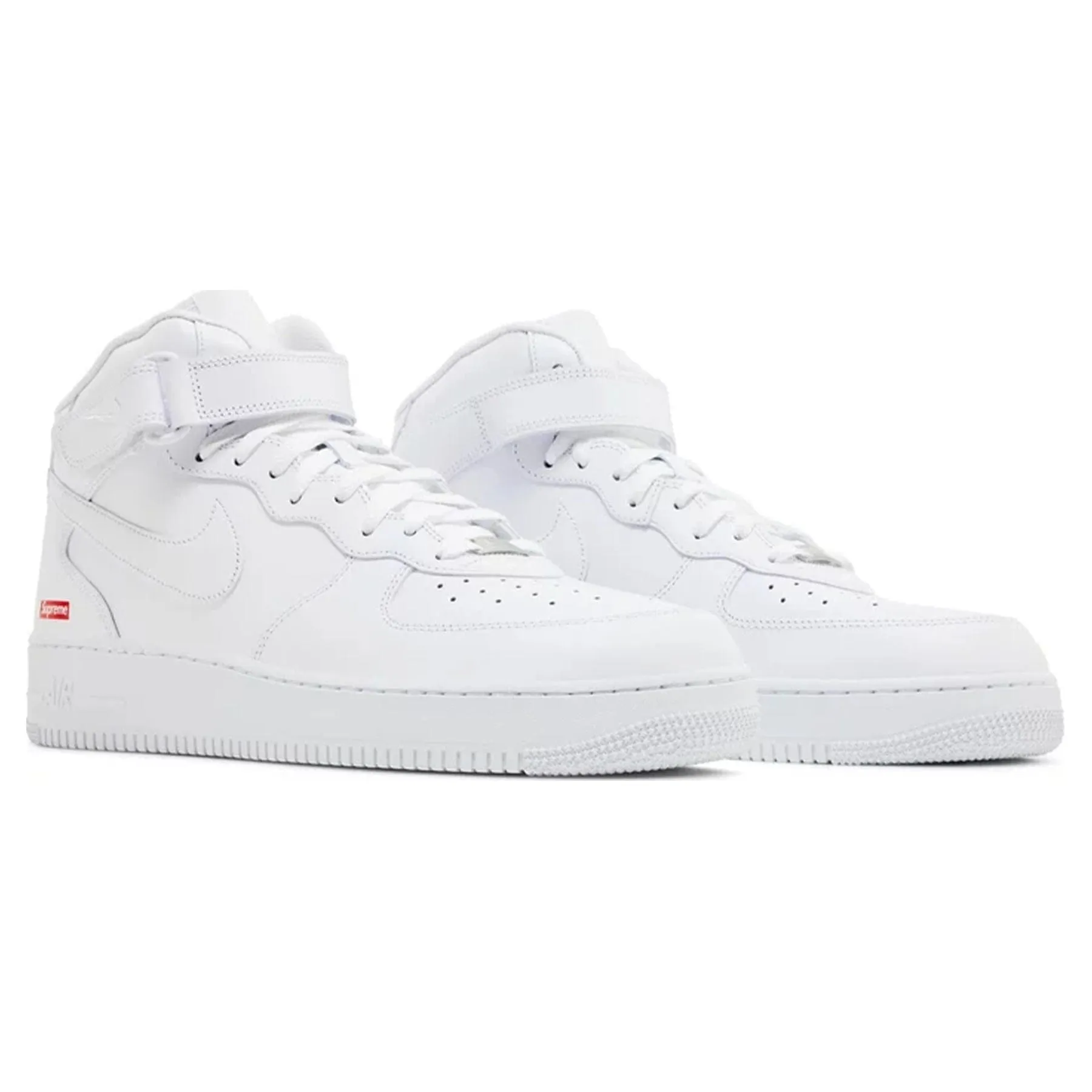 Supreme x Air Force 1 Mid 'Box Logo - Triple White' Nike Air Force 1 low-top sneakers