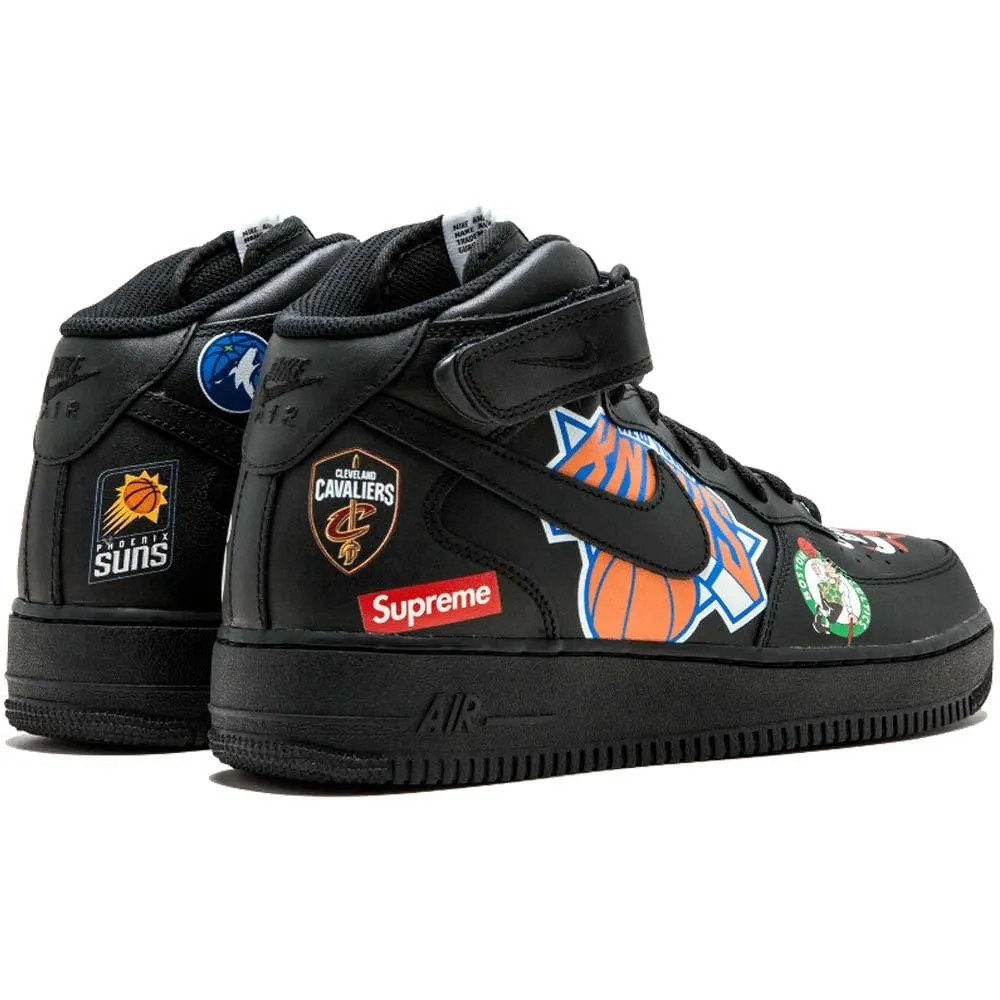 Supreme x NBA x Air Force 1 Mid 07 'Black' Nike Air Force 1 low-top sneakers