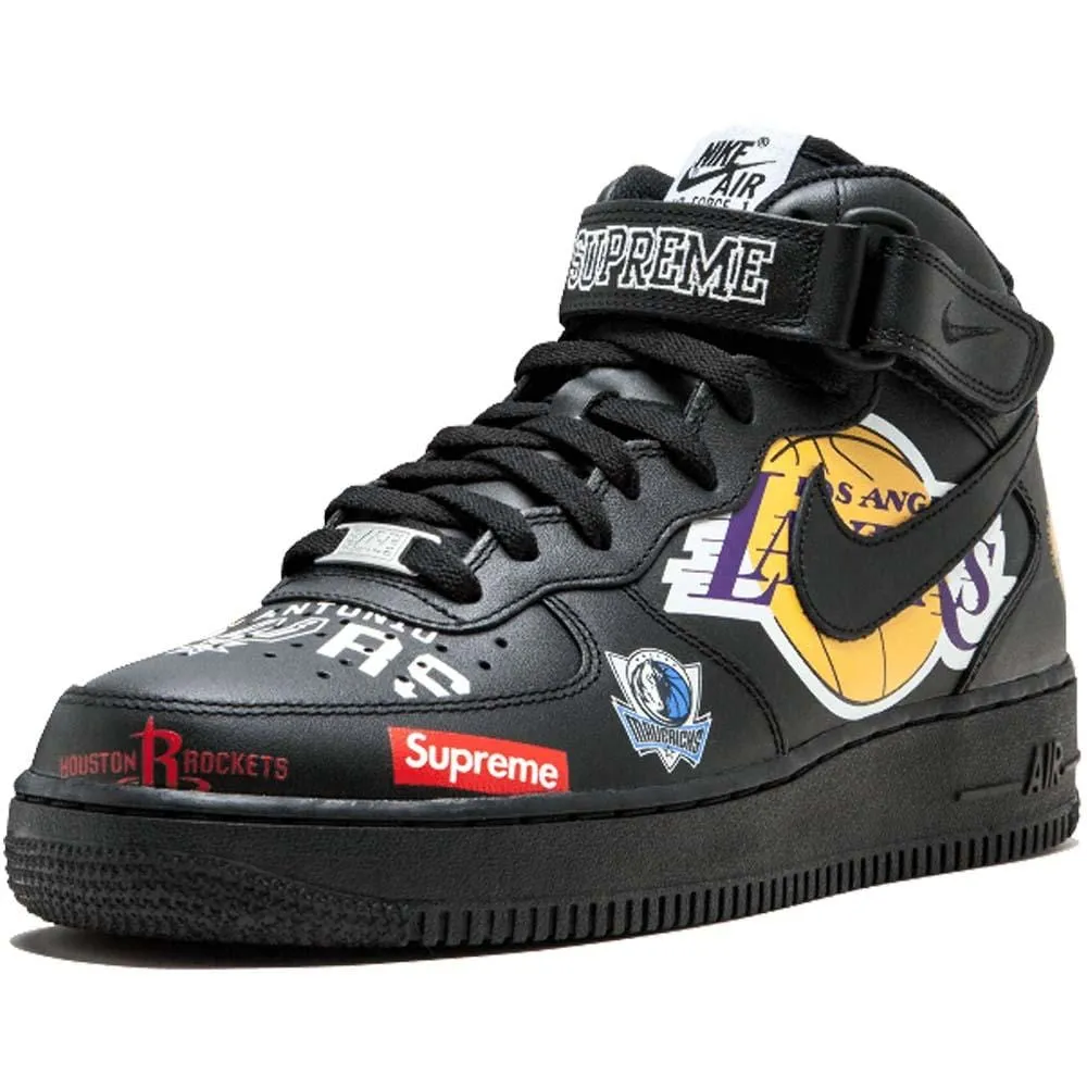 Supreme x NBA x Air Force 1 Mid 07 'Black' Nike Air Force 1 low-top sneakers