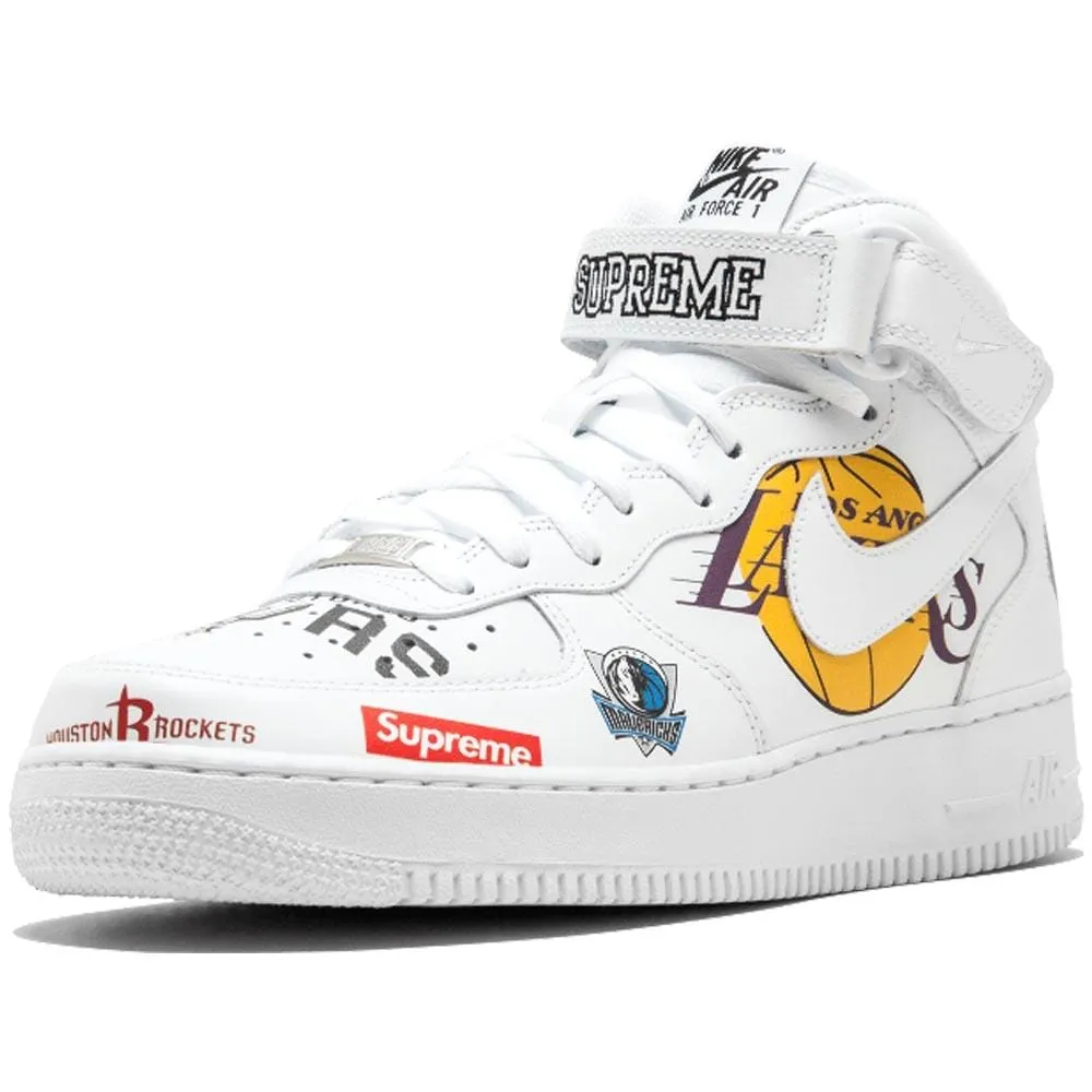 Supreme x NBA x Air Force 1 Mid 07 'White' Nike Air Force 1 low-top sneakers