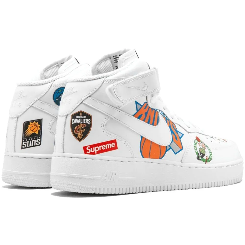 Supreme x NBA x Air Force 1 Mid 07 'White' Nike Air Force 1 low-top sneakers