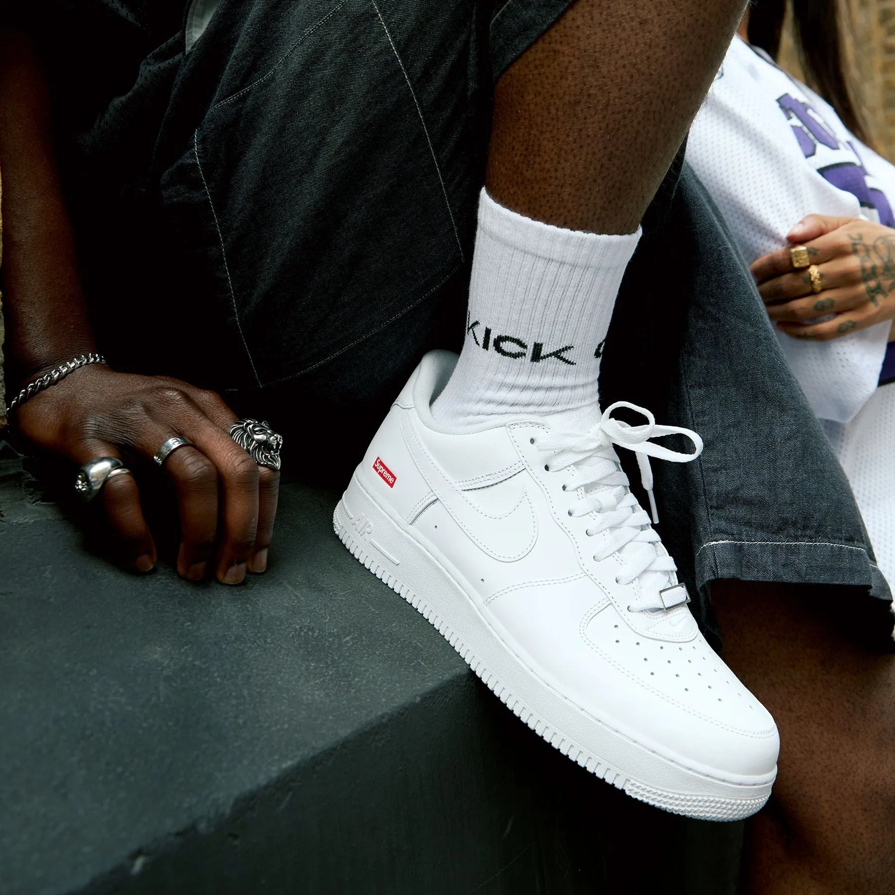 Supreme x Nike Air Force 1 Low 'Box Logo - White' Nike Air Force 1 low-top sneakers
