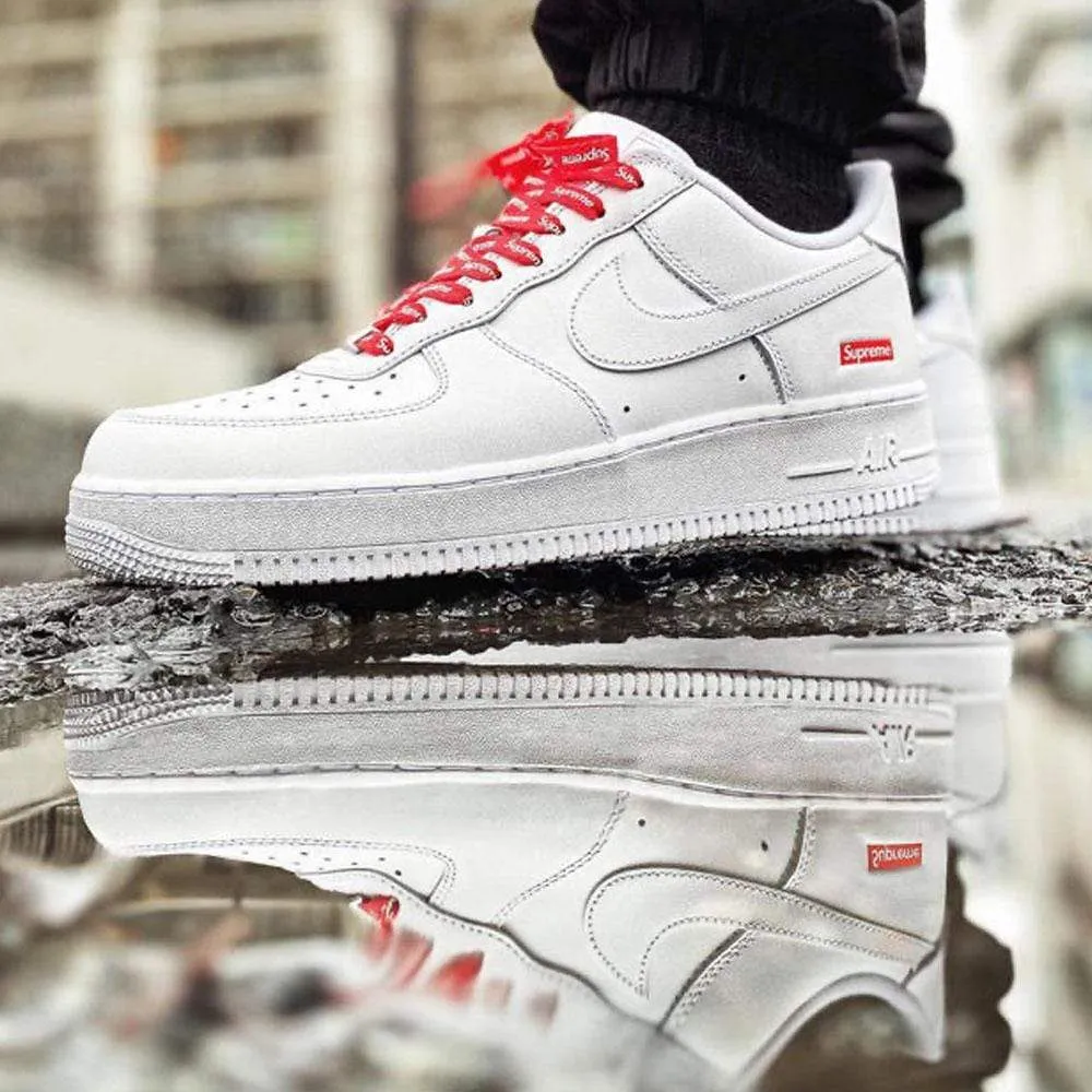 Supreme x Nike Air Force 1 Low 'Box Logo - White' Nike Air Force 1 low-top sneakers
