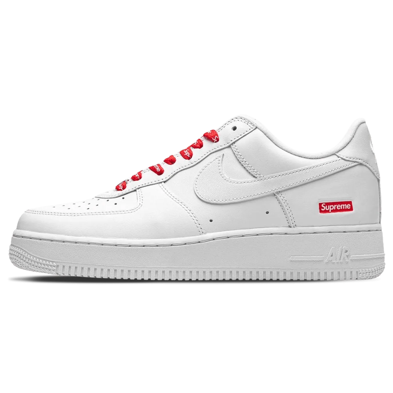 Supreme x Nike Air Force 1 Low 'Box Logo - White' Nike Air Force 1 timeless sneakers for any outfit