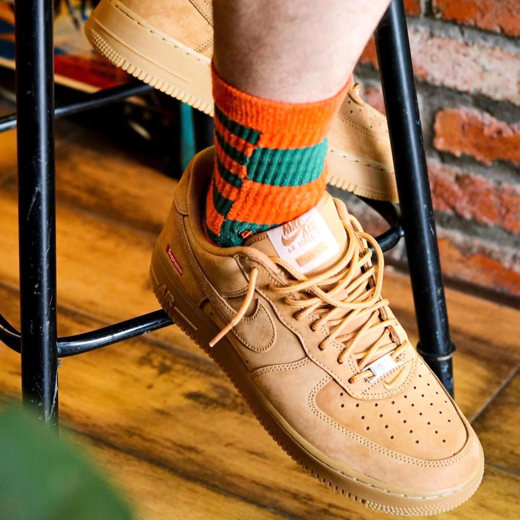 Supreme x Nike Air Force 1 Low SP 'Flax' Nike Air Force 1 low-top sneakers