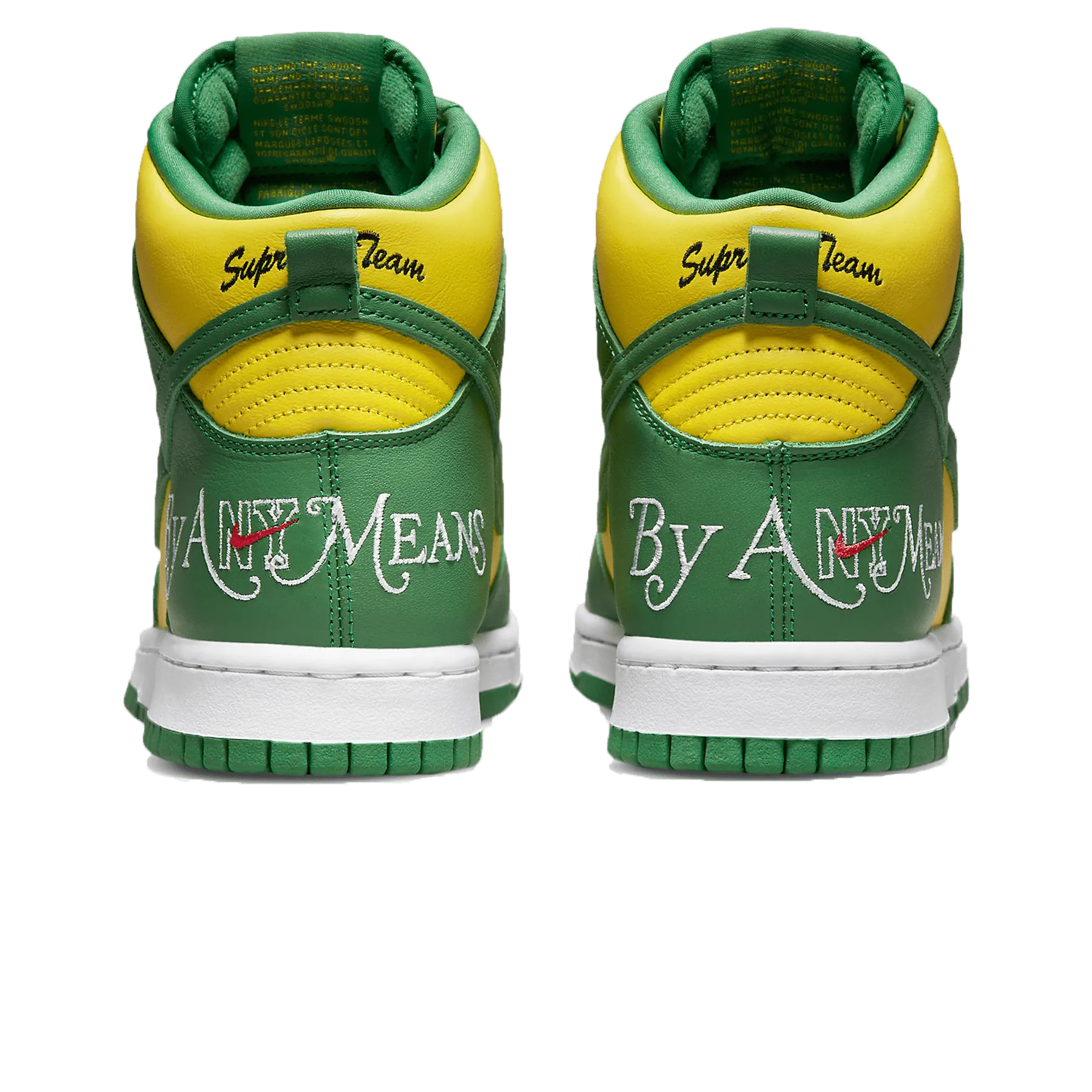 Supreme x Nike Dunk High SB 'By Any Means - Brazil' Nike Dunk stylish shoes
