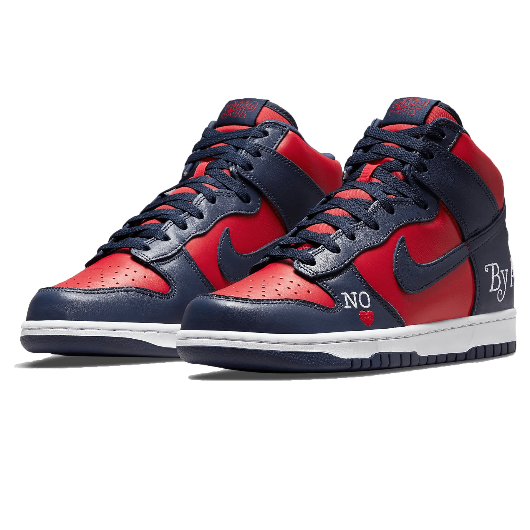 Supreme x Nike Dunk High SB 'By Any Means - Red Navy' Nike Dunk stylish shoes