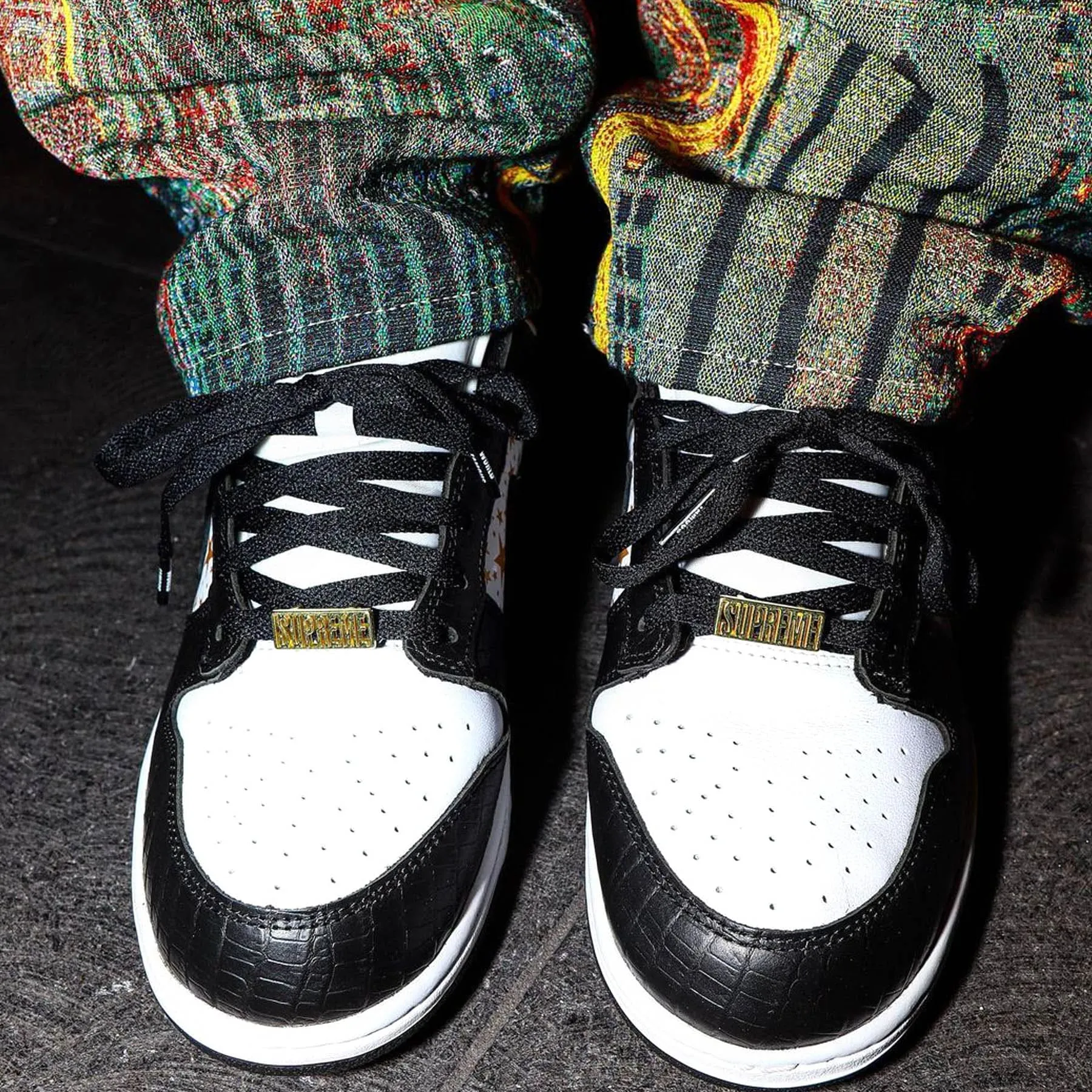 Supreme x Nike Dunk Low OG SB QS 'Black' Nike Dunk stylish shoes