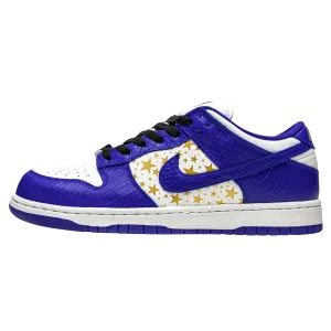 Supreme x Nike Dunk Low OG SB QS 'Hyper Royal' Nike Dunk casual shoes with iconic low-top shape