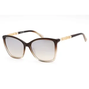 Swarovski Women's Sunglasses - Shiny Dark Brown Frame Brown Mirror Lens | SK0148 48G Versace Sunglasses