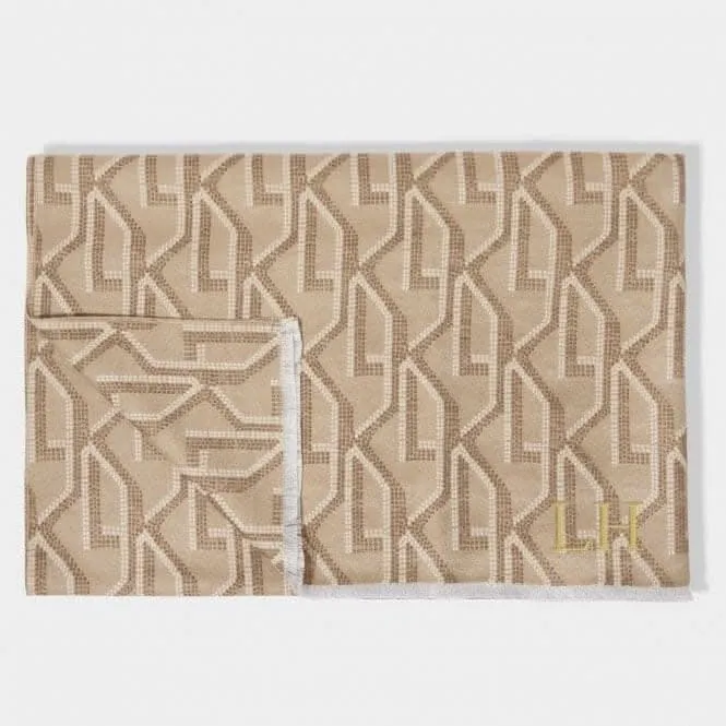 Taupe Signature Scarf & Card Holder KLS528 Katie Loxton Jewelry And Accessories