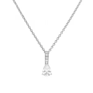 Teardrop With Pave Bale Pendant P5023 Diamonfire Jewellery