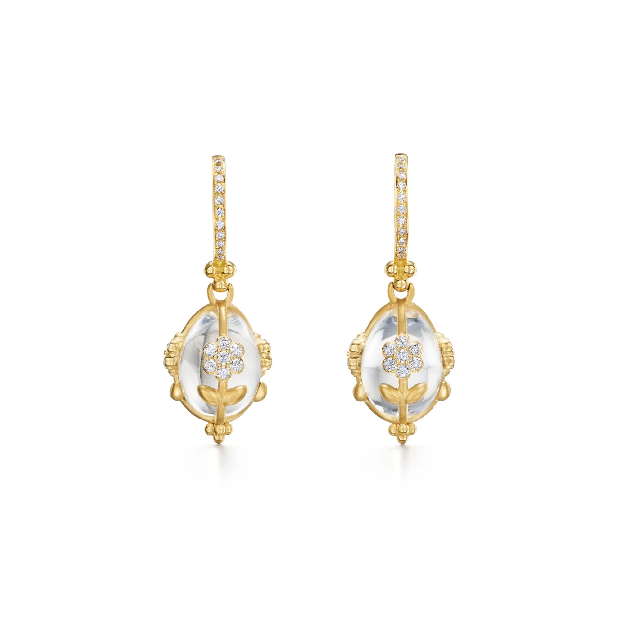Temple St. Clair Diamond Fiori Amulet Earrings Temple St. Clair Jewelry