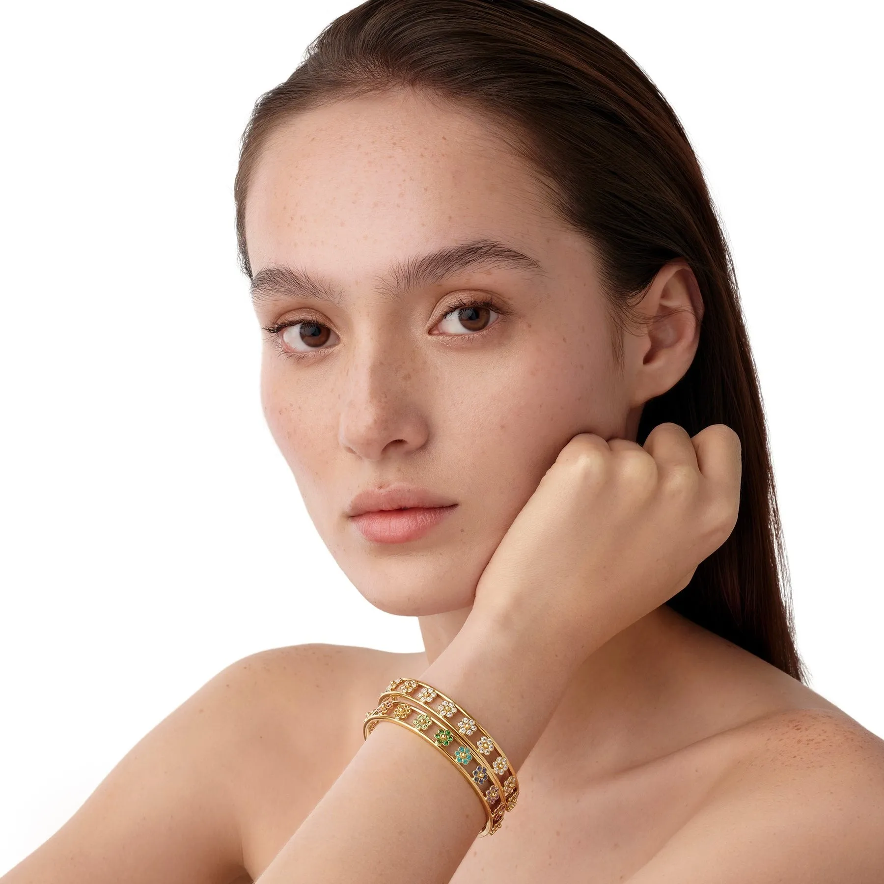 Temple St. Clair Diamond Fiori Bangle Temple St. Clair Jewelry