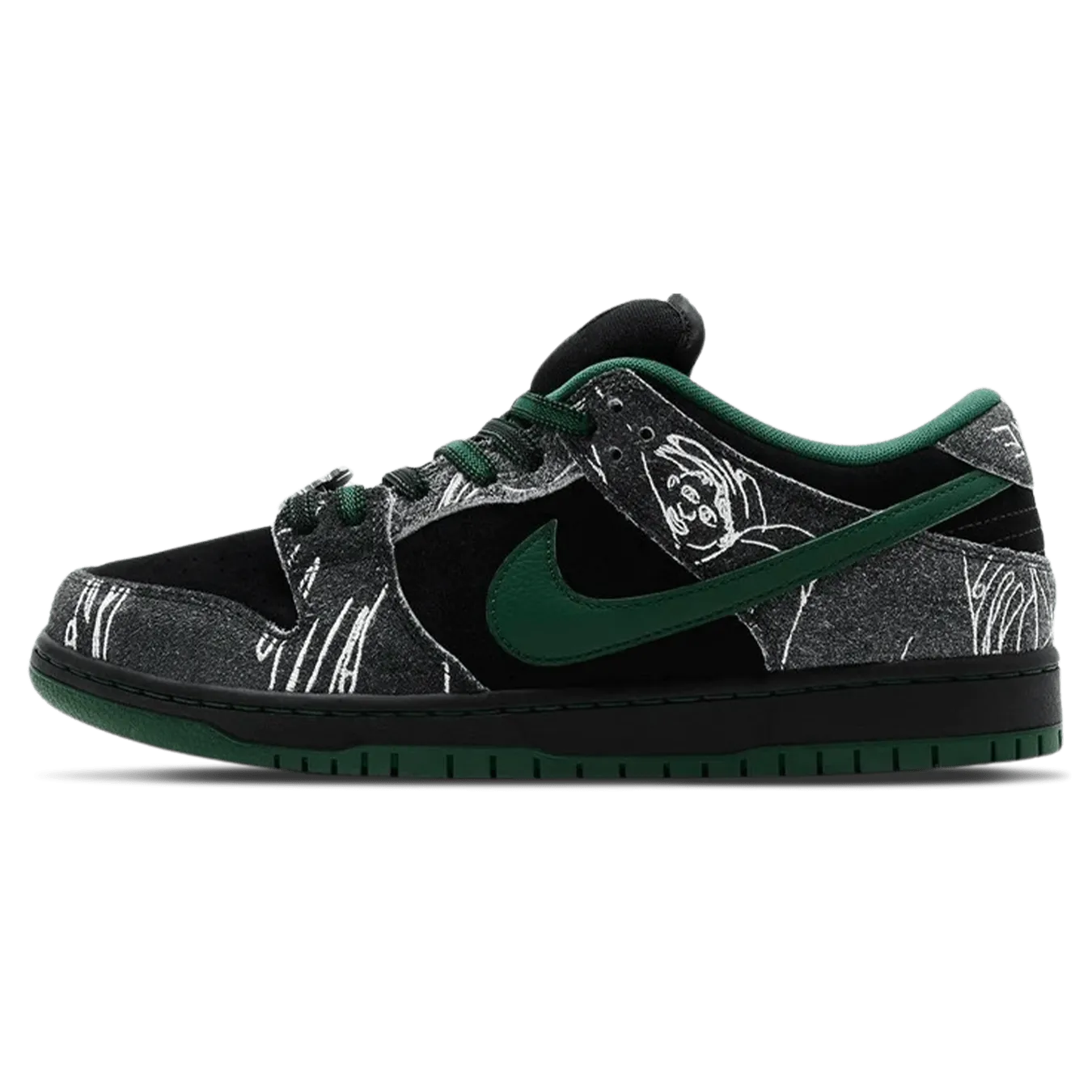THERE Skateboards x Nike Dunk SB Low 'Ultra Humanized' Nike Dunk casual shoes with iconic low-top shape